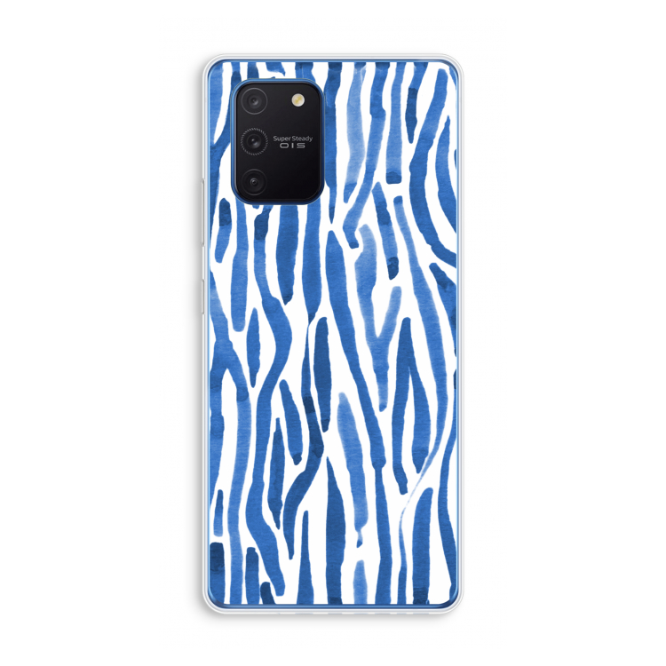 Blauwe nerven: Samsung Galaxy Note 10 Lite Transparant Hoesje