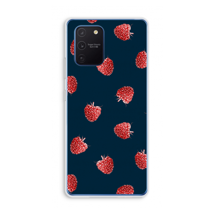 Framboosjes: Samsung Galaxy Note 10 Lite Transparant Hoesje