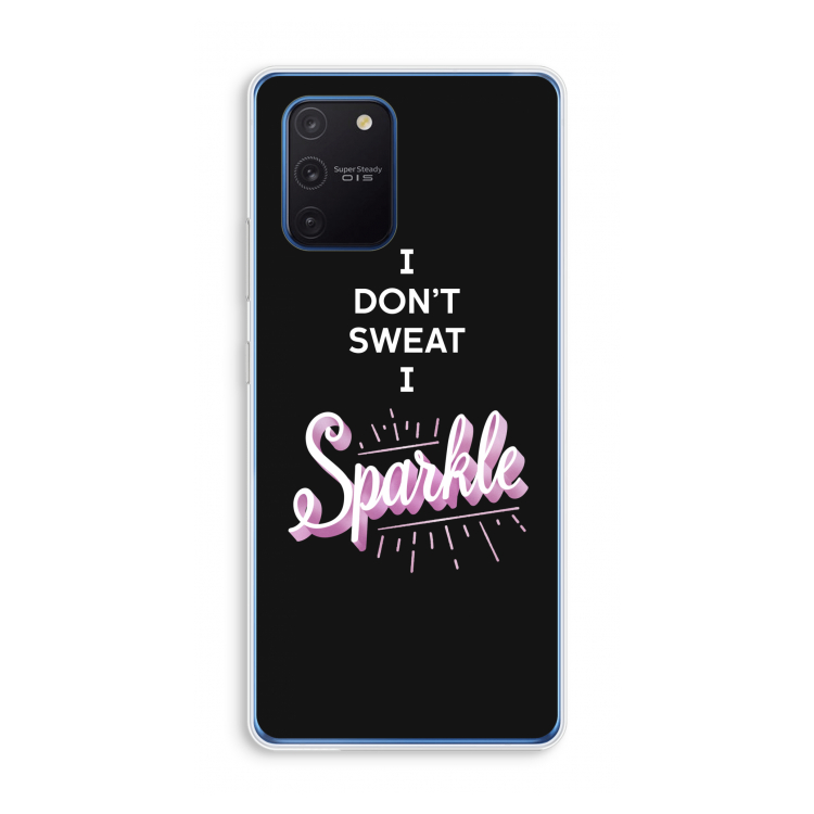 Sparkle quote: Samsung Galaxy Note 10 Lite Transparant Hoesje