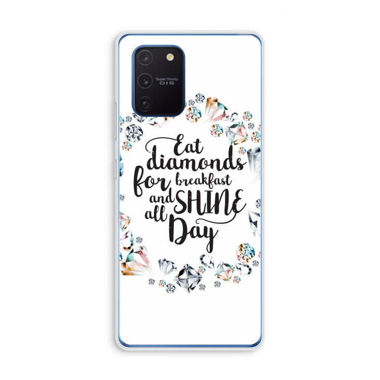 Diamonds: Samsung Galaxy Note 10 Lite Transparant Hoesje