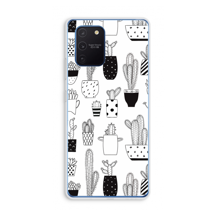 Cactusmotief: Samsung Galaxy Note 10 Lite Transparant Hoesje