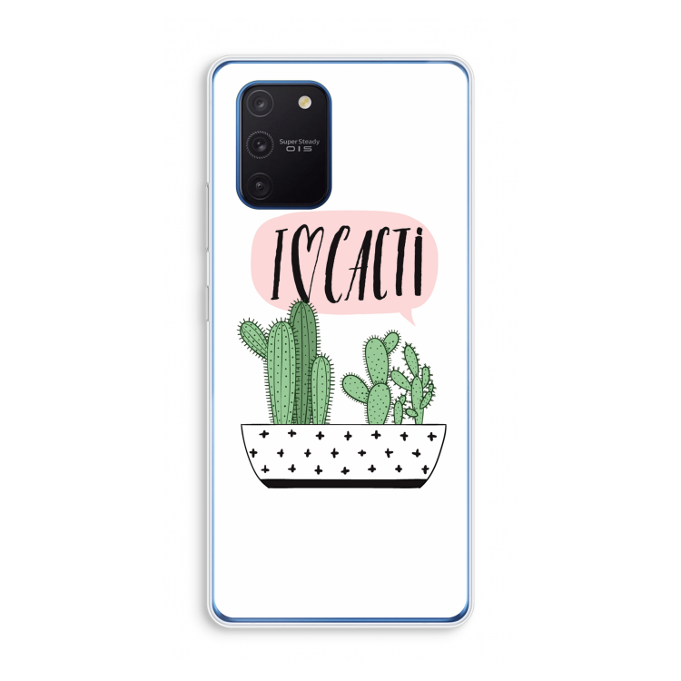 I love cacti: Samsung Galaxy Note 10 Lite Transparant Hoesje