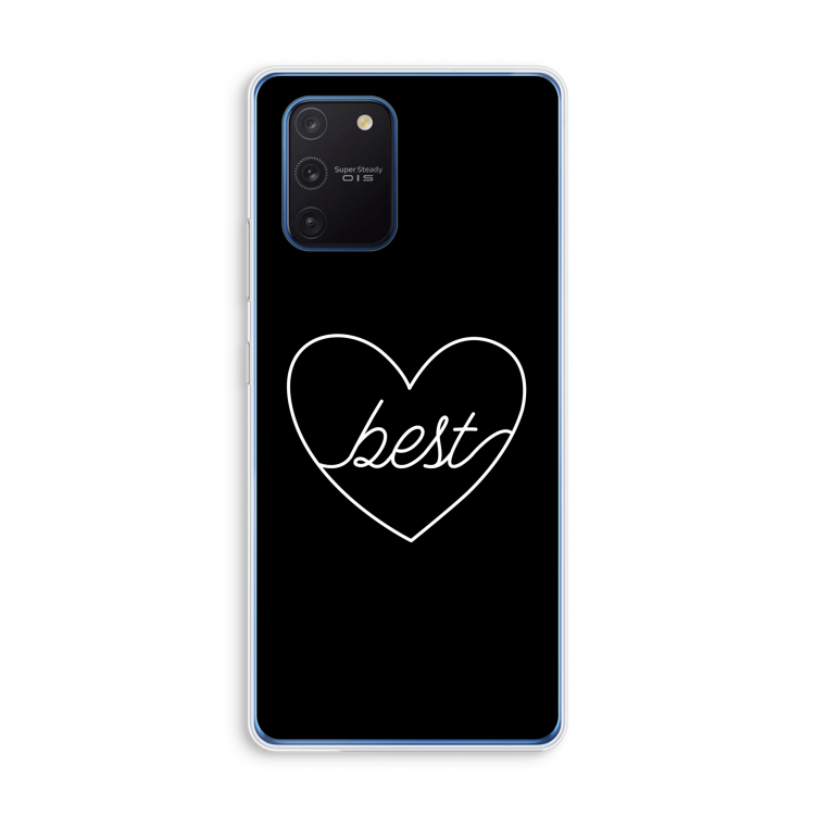 Best heart black: Samsung Galaxy Note 10 Lite Transparant Hoesje