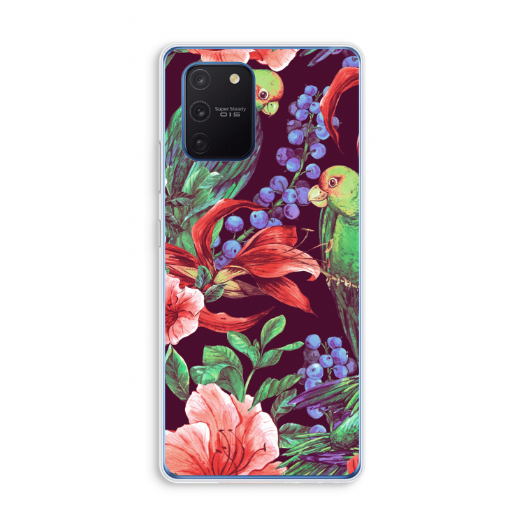 Papegaaien: Samsung Galaxy Note 10 Lite Transparant Hoesje