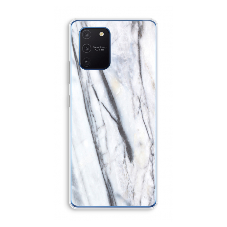 Gestreepte marmer: Samsung Galaxy Note 10 Lite Transparant Hoesje