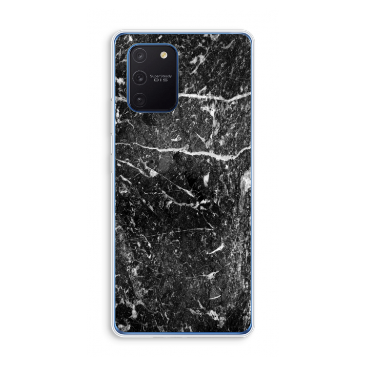 Zwart marmer: Samsung Galaxy Note 10 Lite Transparant Hoesje