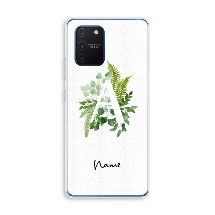Green Brush: Samsung Galaxy Note 10 Lite Transparant Hoesje