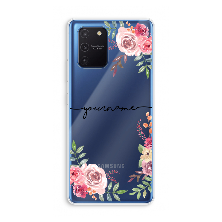 Rozen: Samsung Galaxy Note 10 Lite Transparant Hoesje