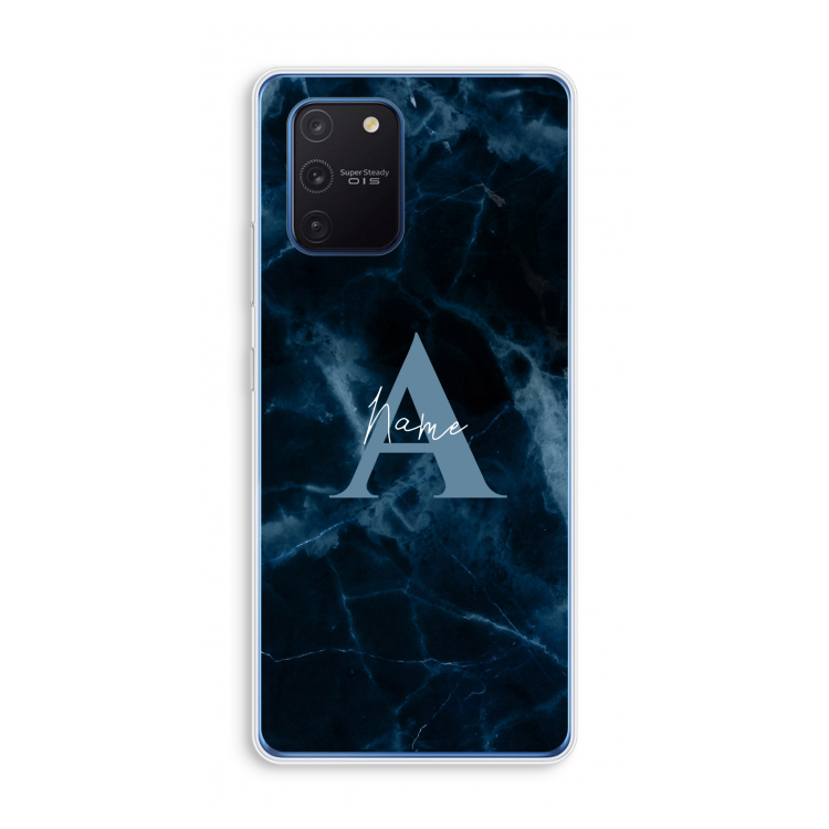 Midnight Marble: Samsung Galaxy Note 10 Lite Transparant Hoesje