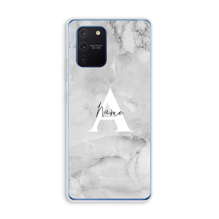 Ivory Marble: Samsung Galaxy Note 10 Lite Transparant Hoesje