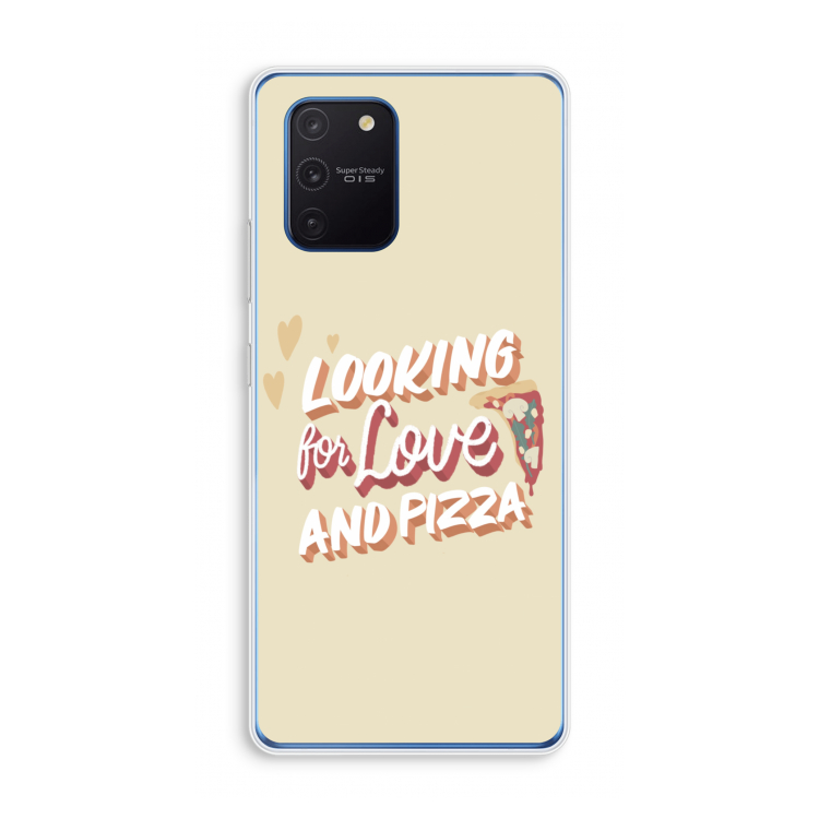 Pizza is the answer: Samsung Galaxy Note 10 Lite Transparant Hoesje