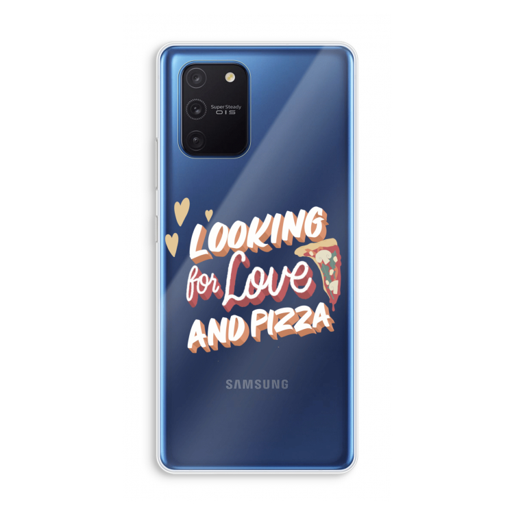 Pizza is the answer: Samsung Galaxy Note 10 Lite Transparant Hoesje