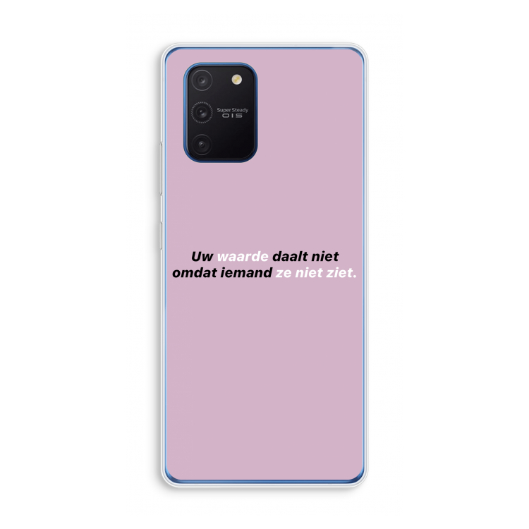 uw waarde daalt niet: Samsung Galaxy Note 10 Lite Transparant Hoesje