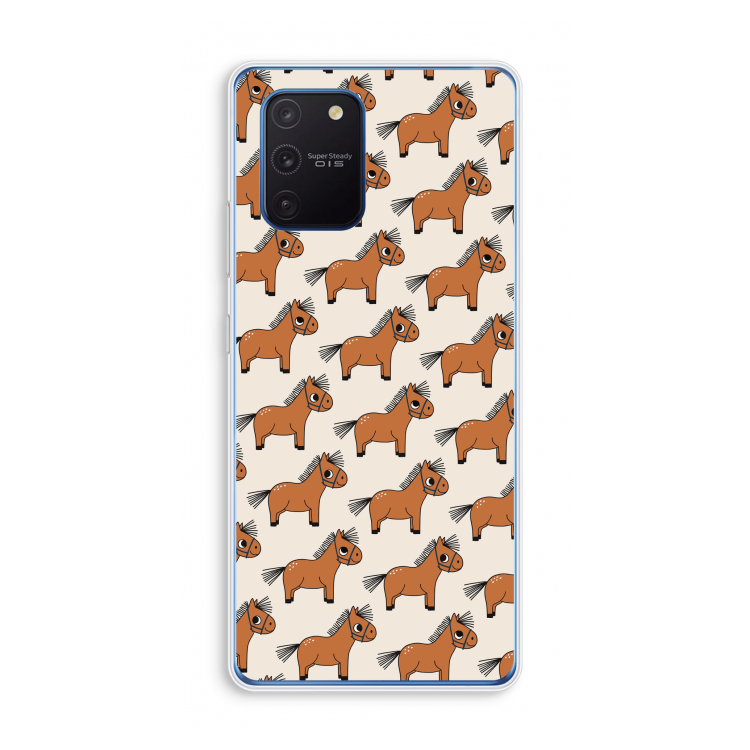 Pony: Samsung Galaxy Note 10 Lite Transparant Hoesje