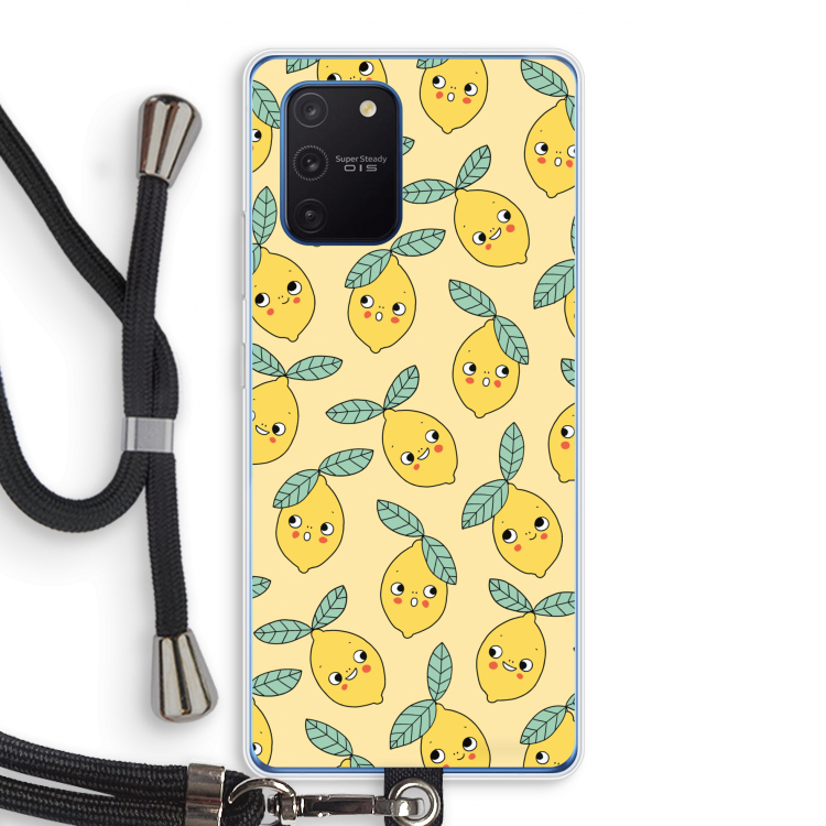 Citroenen: Samsung Galaxy Note 10 Lite Transparant Hoesje met koord