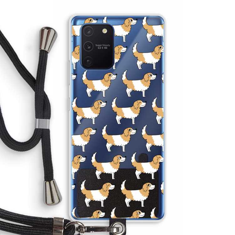 Doggy: Samsung Galaxy Note 10 Lite Transparant Hoesje met koord