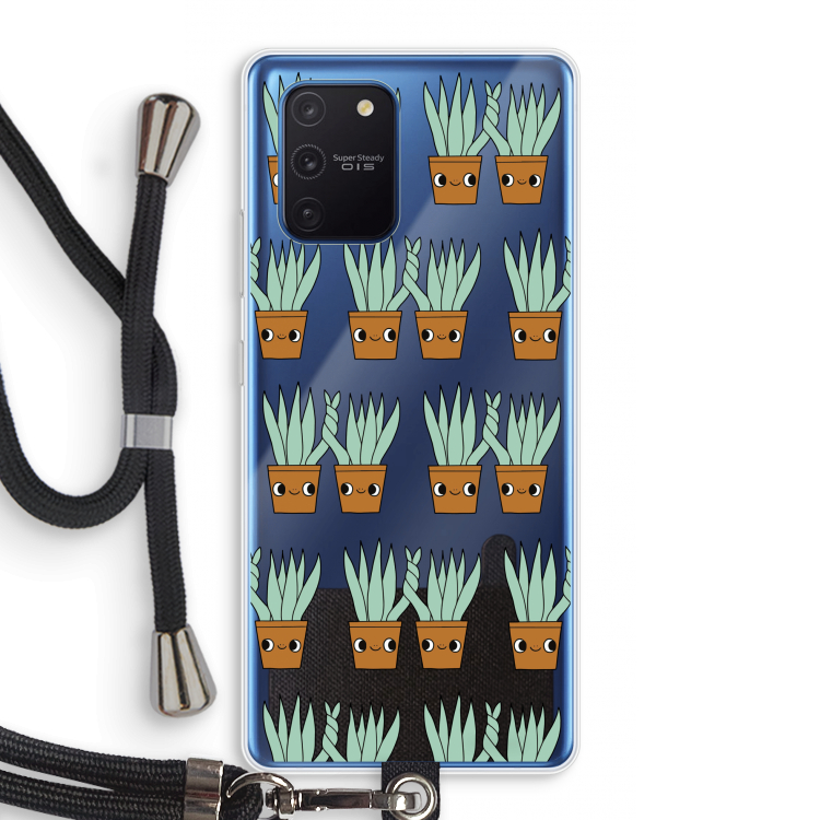 Sansevieria: Samsung Galaxy Note 10 Lite Transparant Hoesje met koord