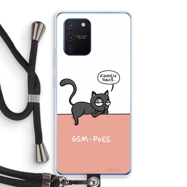 GSM poes: Samsung Galaxy Note 10 Lite Transparant Hoesje met koord