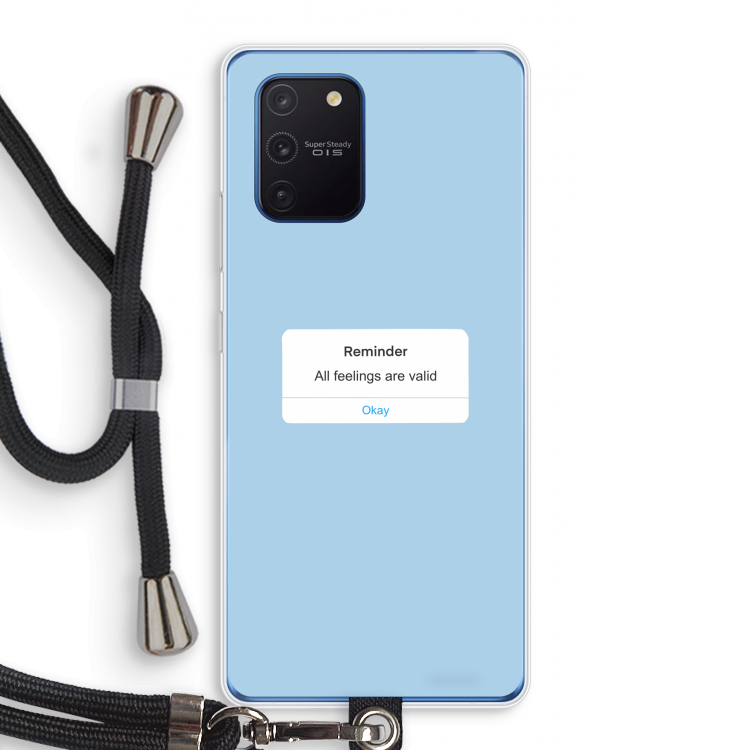 Reminder: Samsung Galaxy Note 10 Lite Transparant Hoesje met koord