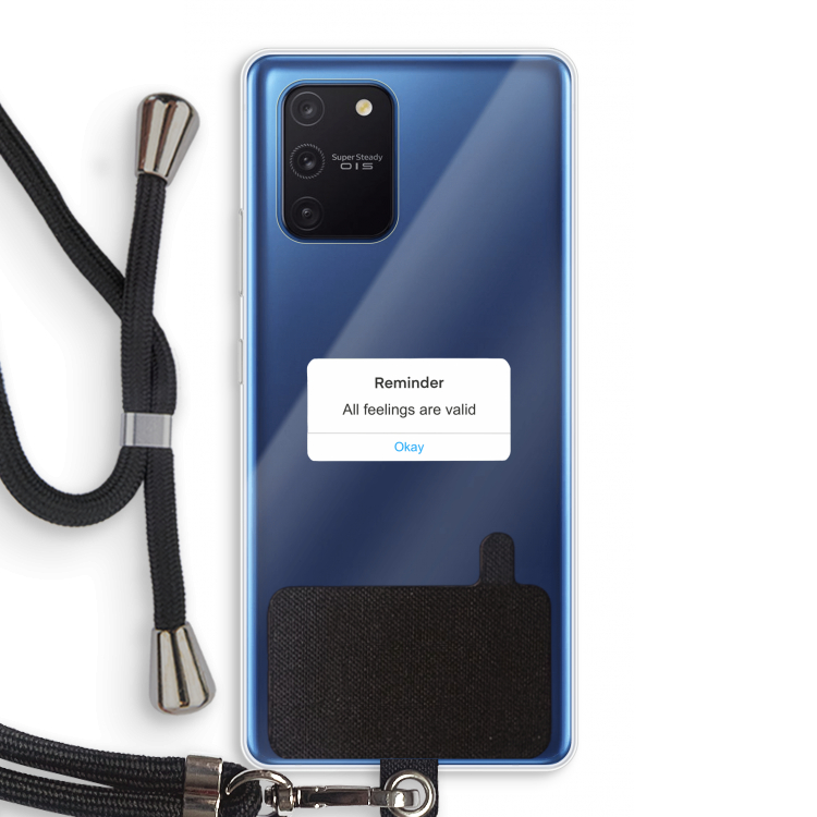 Reminder: Samsung Galaxy Note 10 Lite Transparant Hoesje met koord