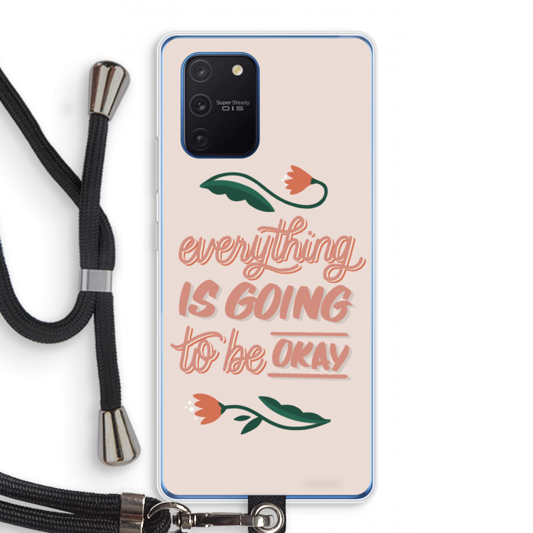 Optimistic flower girl: Samsung Galaxy Note 10 Lite Transparant Hoesje met koord