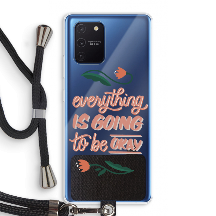 Optimistic flower girl: Samsung Galaxy Note 10 Lite Transparant Hoesje met koord