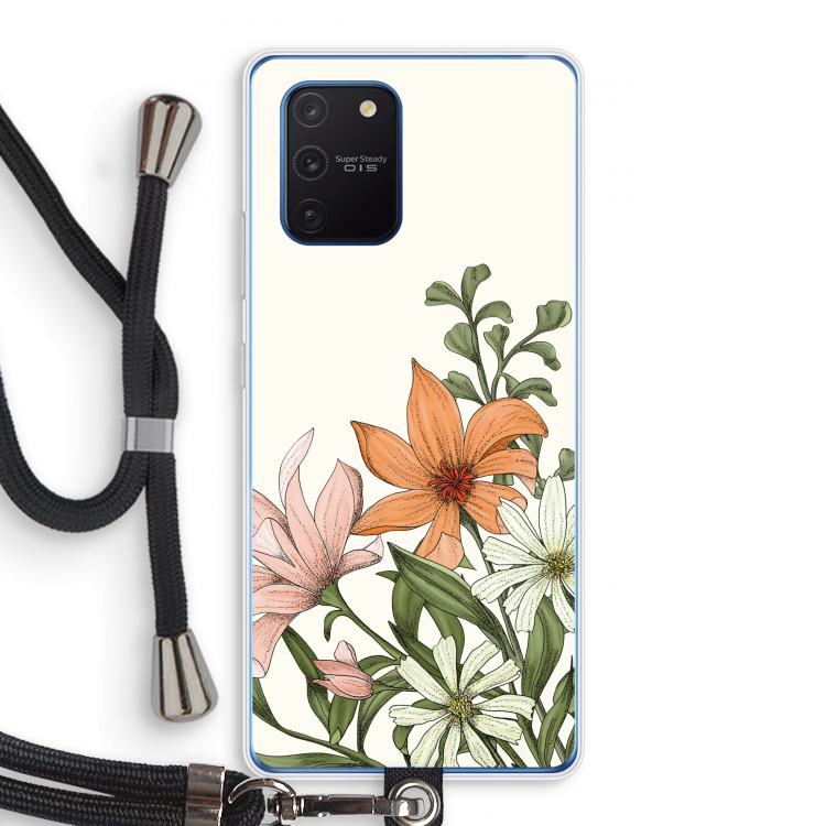 Floral bouquet: Samsung Galaxy Note 10 Lite Transparant Hoesje met koord