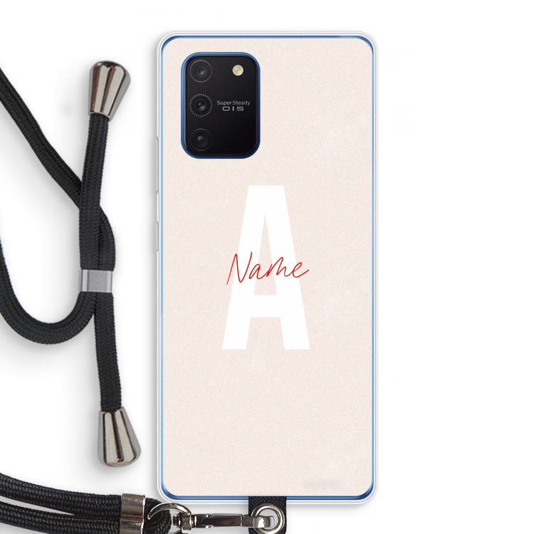 Strawberry Milkshake: Samsung Galaxy Note 10 Lite Transparant Hoesje met koord