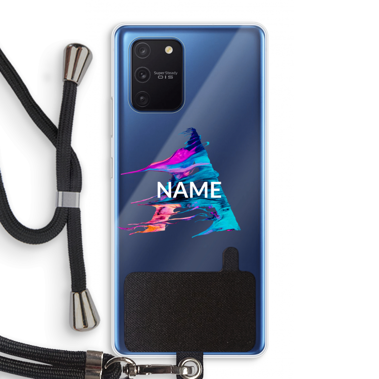 Abstract Spectrum: Samsung Galaxy Note 10 Lite Transparant Hoesje met koord