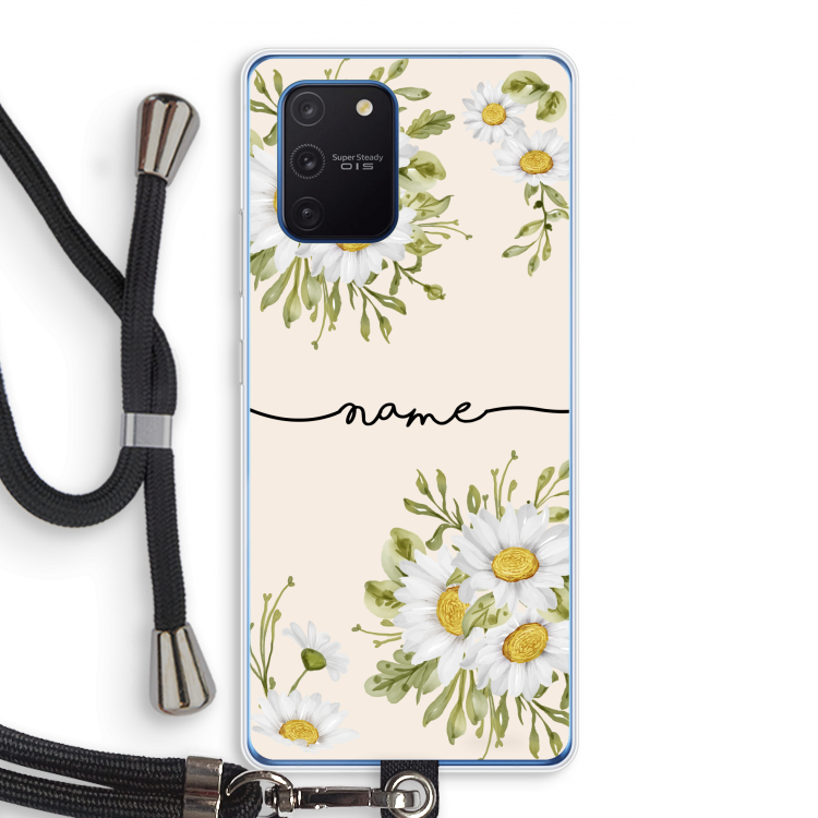 Daisies: Samsung Galaxy Note 10 Lite Transparant Hoesje met koord