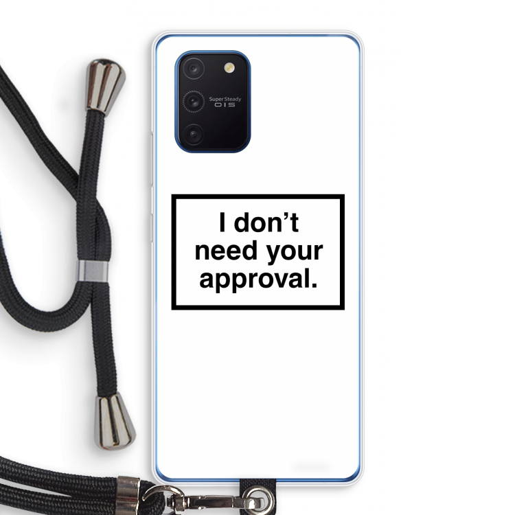 Don't need approval: Samsung Galaxy Note 10 Lite Transparant Hoesje met koord