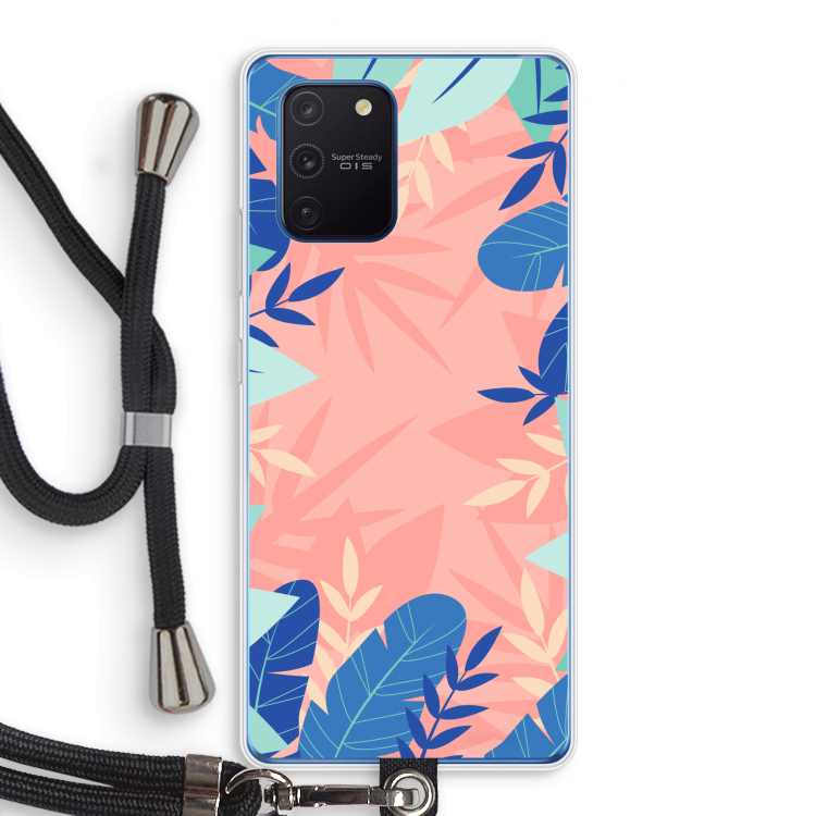 Tropisch: Samsung Galaxy Note 10 Lite Transparant Hoesje met koord