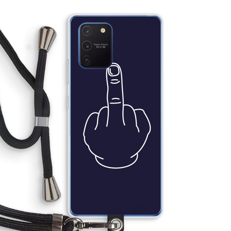 F**k U: Samsung Galaxy Note 10 Lite Transparant Hoesje met koord