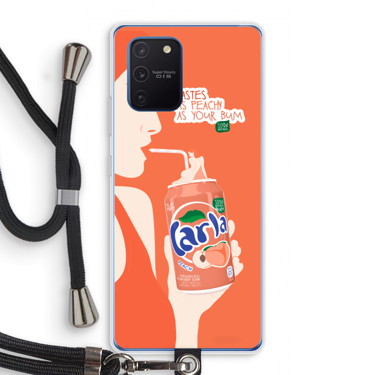 Peach please!: Samsung Galaxy Note 10 Lite Transparant Hoesje met koord