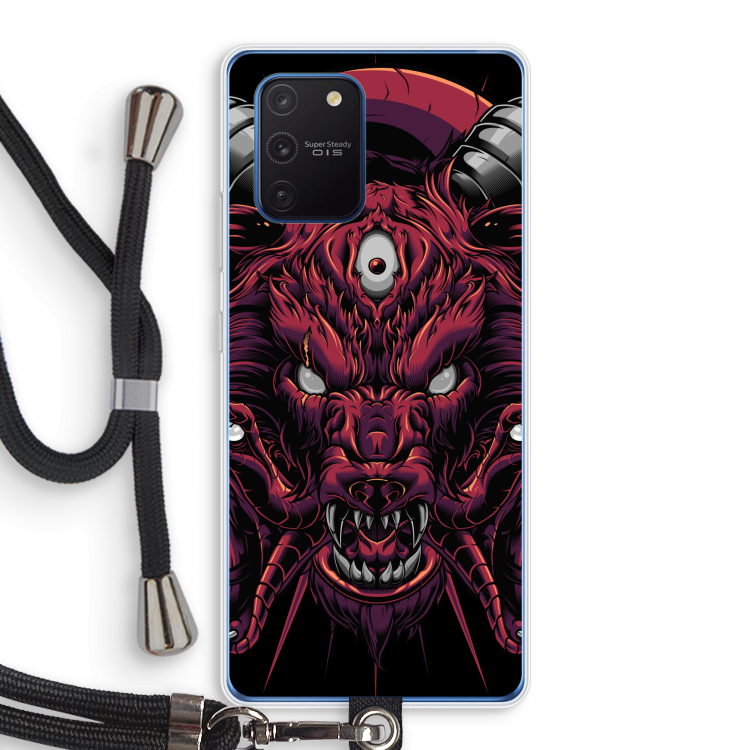 Hell Hound and Serpents: Samsung Galaxy Note 10 Lite Transparant Hoesje met koord