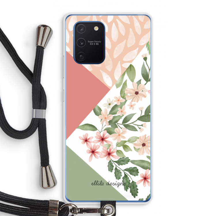 Sweet heaven geometrics: Samsung Galaxy Note 10 Lite Transparant Hoesje met koord