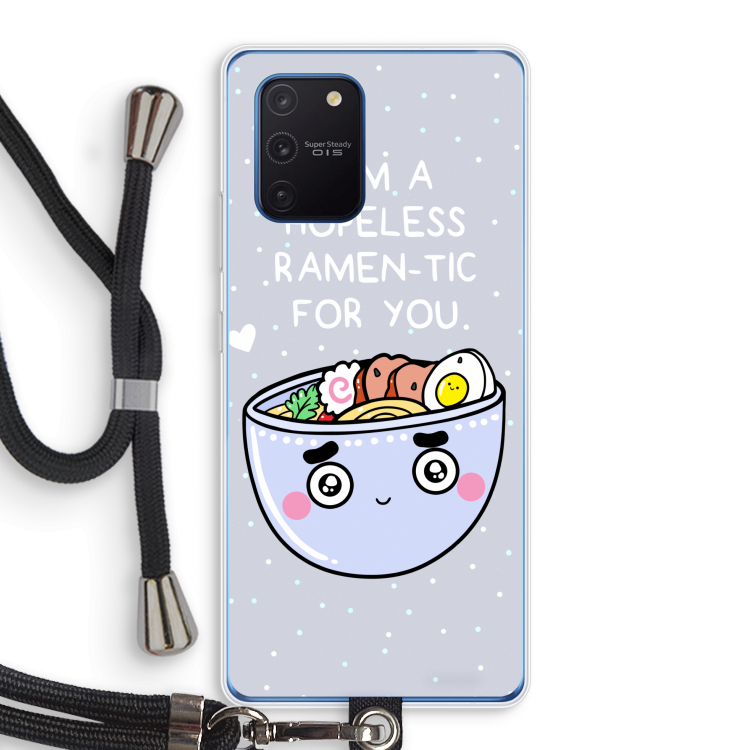 I'm A Hopeless Ramen-Tic For You: Samsung Galaxy Note 10 Lite Transparant Hoesje met koord