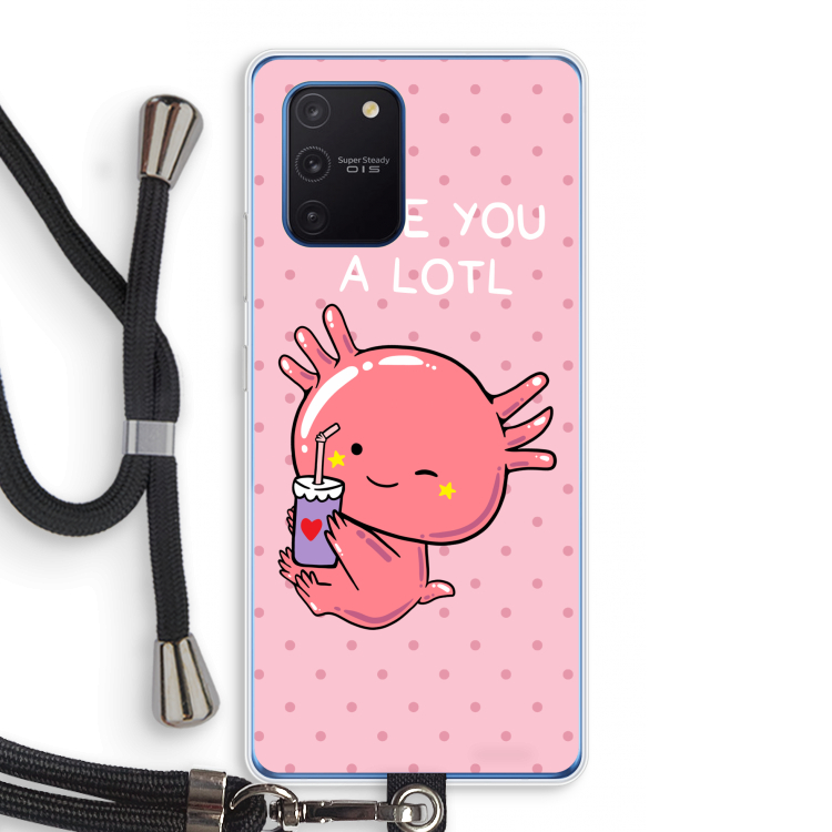 Love You A Lotl: Samsung Galaxy Note 10 Lite Transparant Hoesje met koord