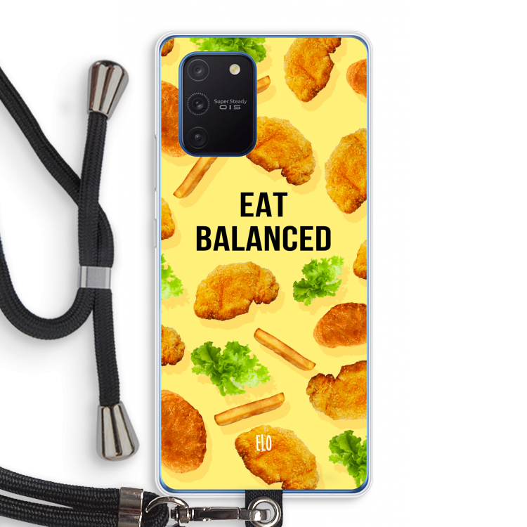 Eat Balanced: Samsung Galaxy Note 10 Lite Transparant Hoesje met koord