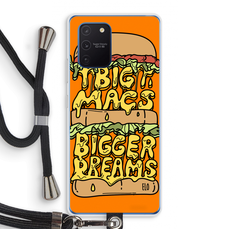 Big Macs Bigger Dreams: Samsung Galaxy Note 10 Lite Transparant Hoesje met koord