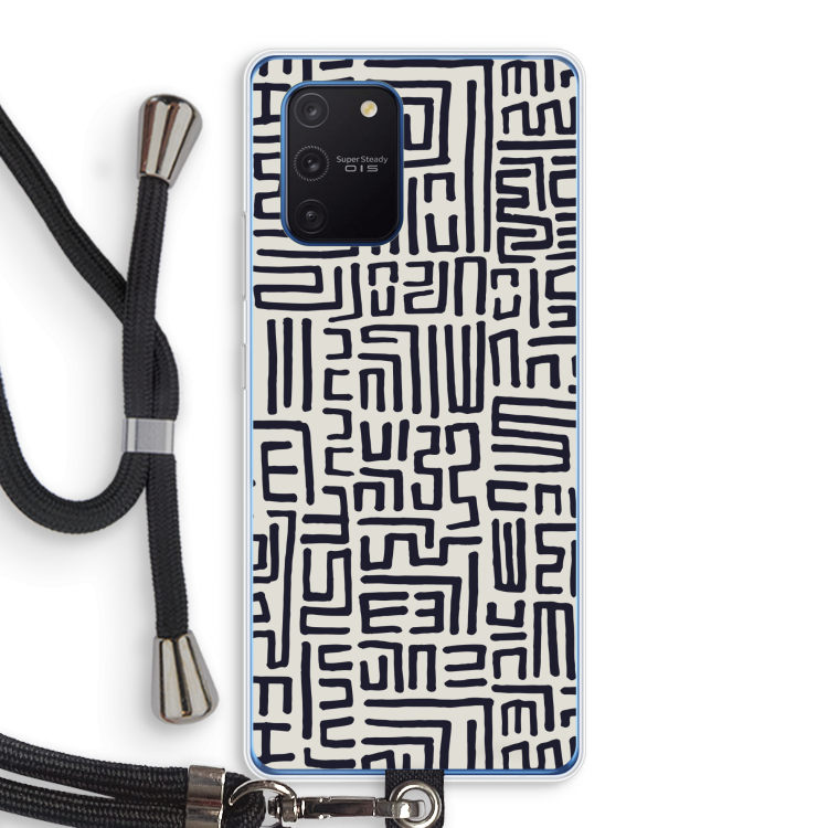 Moroccan Print: Samsung Galaxy Note 10 Lite Transparant Hoesje met koord