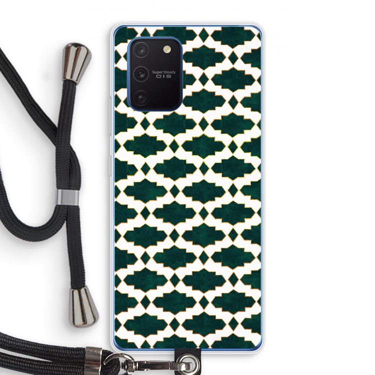 Moroccan tiles: Samsung Galaxy Note 10 Lite Transparant Hoesje met koord