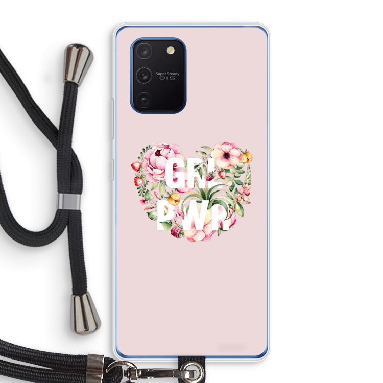 GRL PWR Flower: Samsung Galaxy Note 10 Lite Transparant Hoesje met koord