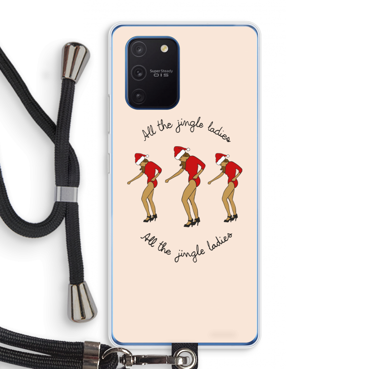 Jingle Ladies: Samsung Galaxy Note 10 Lite Transparant Hoesje met koord
