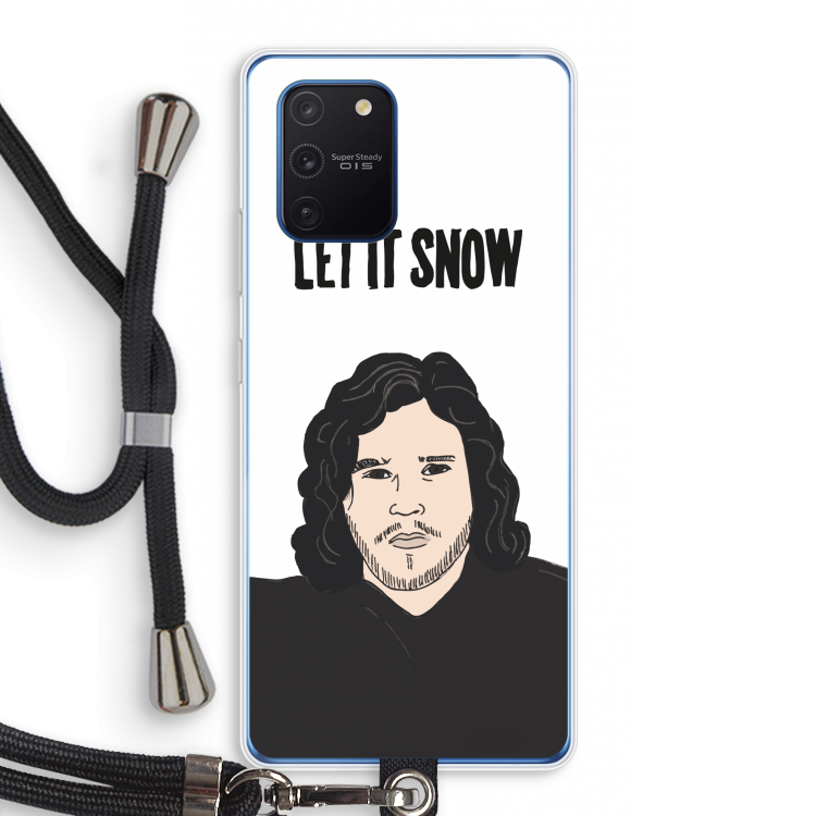 Let It Snow: Samsung Galaxy Note 10 Lite Transparant Hoesje met koord