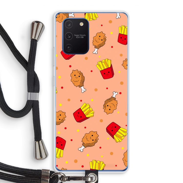Chicken 'n Fries: Samsung Galaxy Note 10 Lite Transparant Hoesje met koord
