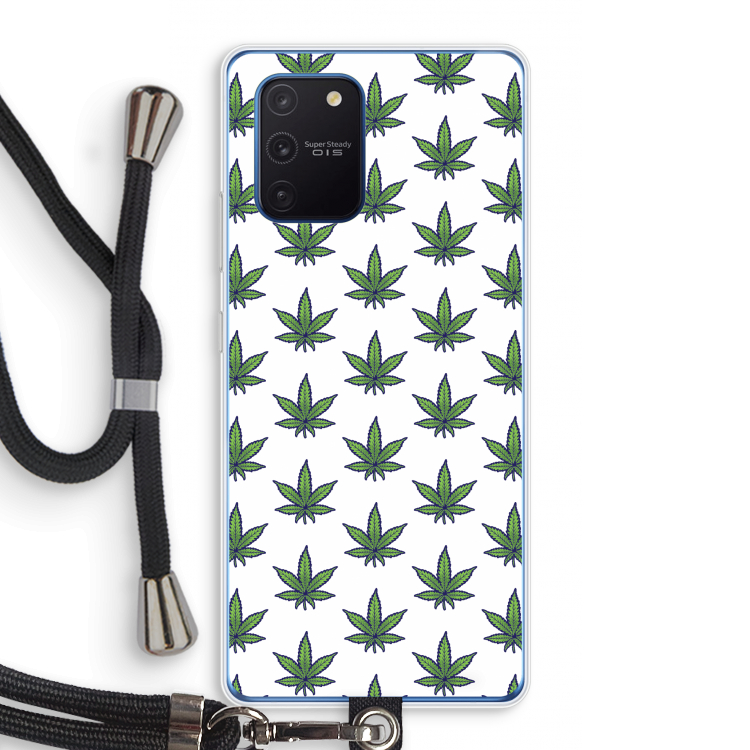 Weed: Samsung Galaxy Note 10 Lite Transparant Hoesje met koord
