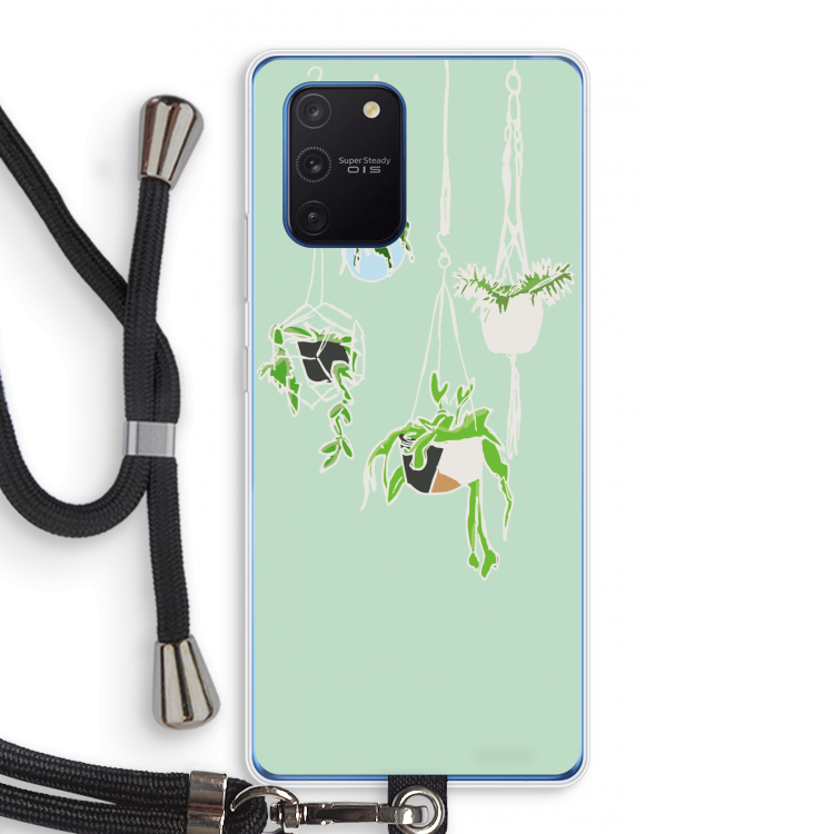 Hang In There: Samsung Galaxy Note 10 Lite Transparant Hoesje met koord
