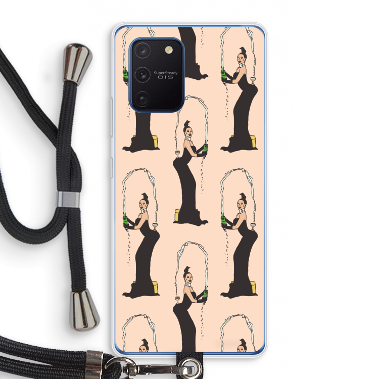 Pop Some Kim: Samsung Galaxy Note 10 Lite Transparant Hoesje met koord