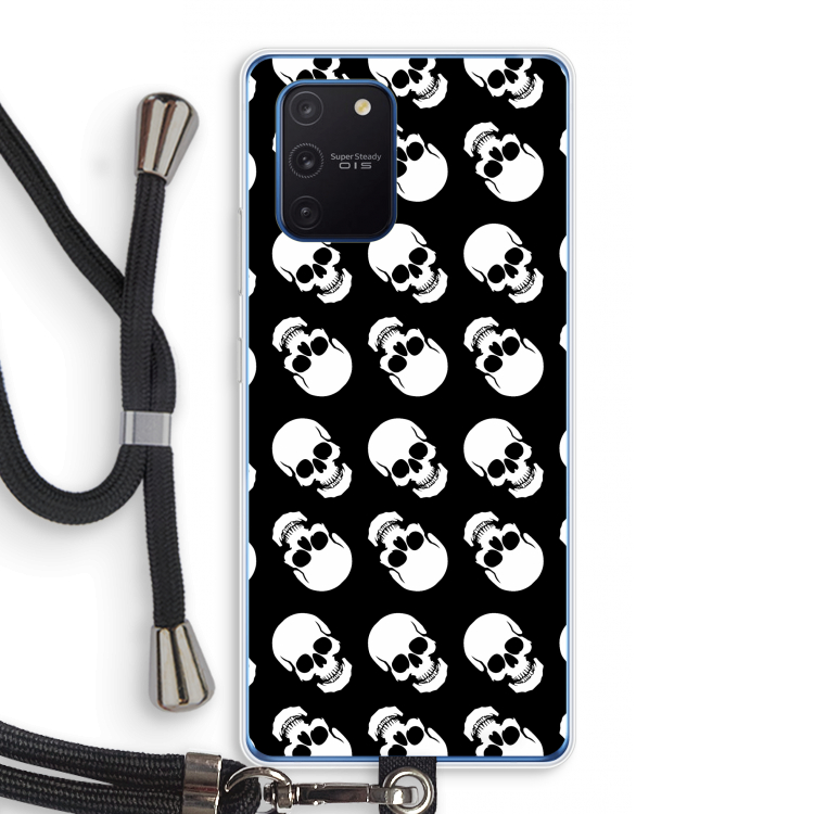 Musketon Skulls: Samsung Galaxy Note 10 Lite Transparant Hoesje met koord